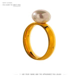 Elegant Shell Pearl Ring