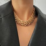 Chunky Chain Choker Necklace