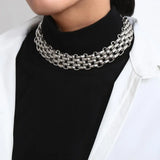 Chunky Chain Choker Necklace