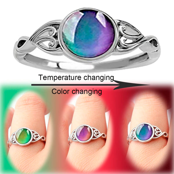 Color Changing Ring Round Emotion Feeling