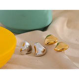 Romantic Heart Stud Earrings