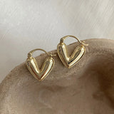 Trendy Heart Stud Earrings