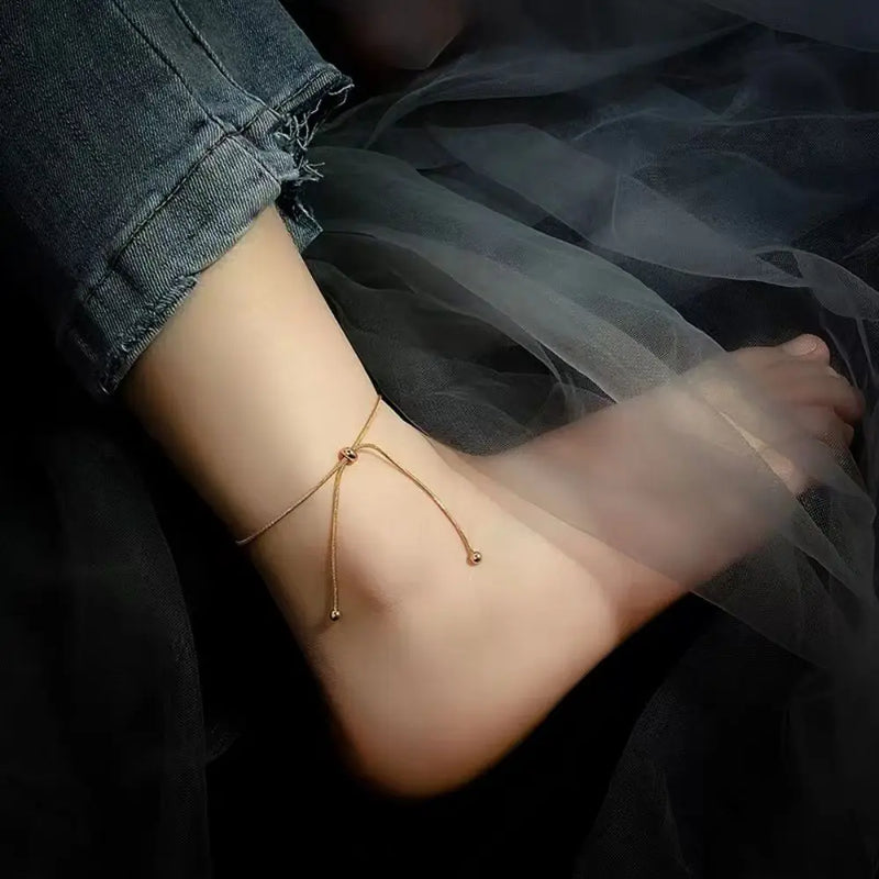 Adjustable Pull-Out Chain Anklet