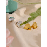 Romantic Heart Stud Earrings