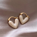 Trendy Heart Stud Earrings