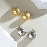 Water Drop Dome Stud Earrings