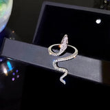 Open Snake Ring Shape Ring