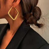 Big Square Hoop Earrings