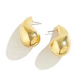 Water Drop Dome Stud Earrings