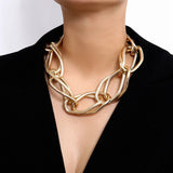 Chunky Chain Choker Necklace - JEWELGLAMOUR LTD