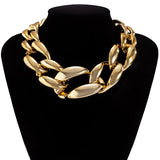 Chunky Chain Choker Necklace - JEWELGLAMOUR LTD