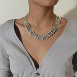 Chunky Chain Choker Necklace - JEWELGLAMOUR LTD