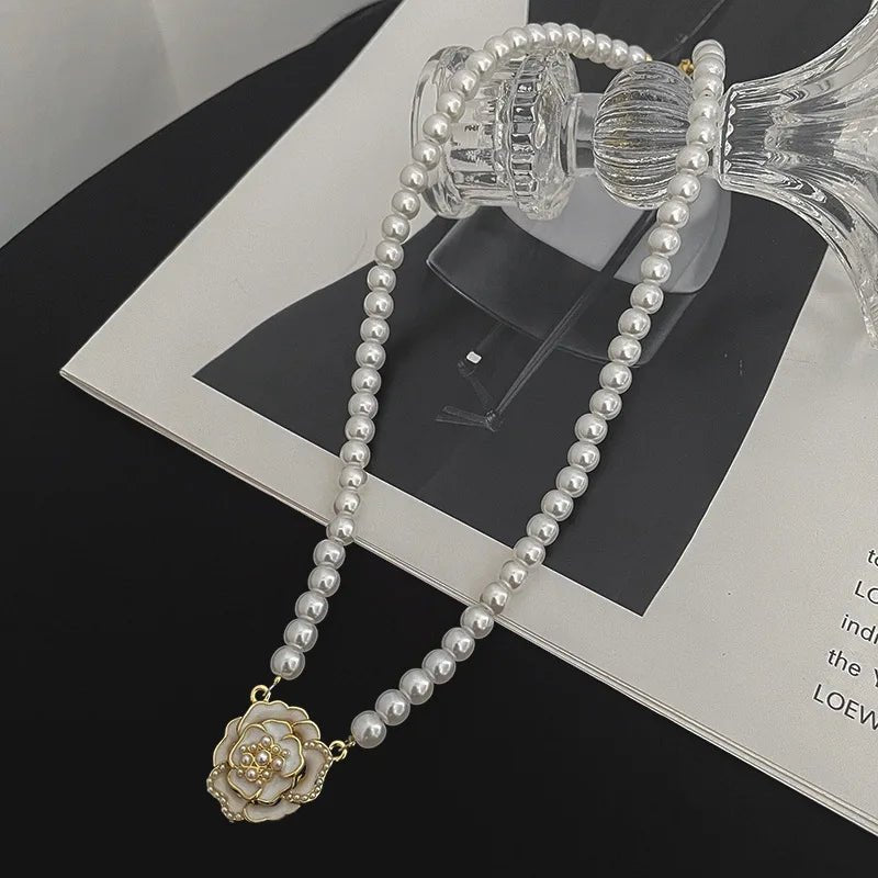 Elegant Pearl Bead Necklace - JEWELGLAMOUR LTD