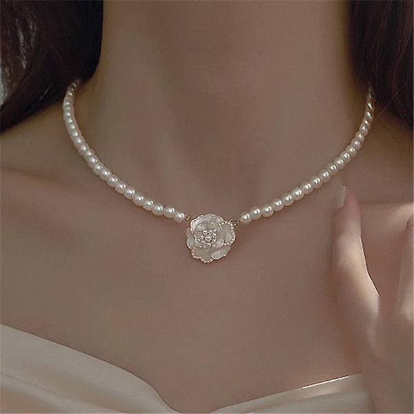 Elegant Pearl Bead Necklace - JEWELGLAMOUR LTD