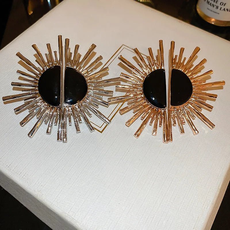 Fan - shaped Earrings - JEWELGLAMOUR LTD