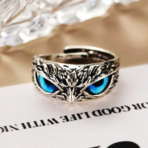 Fashion Charm Vintage Owl Ring - JEWELGLAMOUR LTD