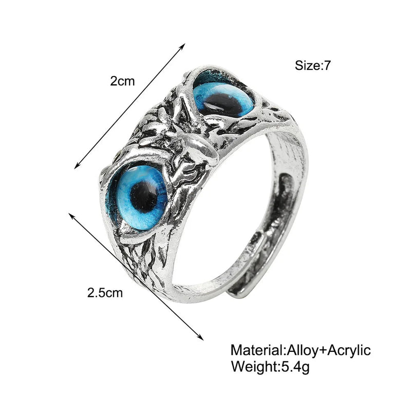 Fashion Charm Vintage Owl Ring - JEWELGLAMOUR LTD